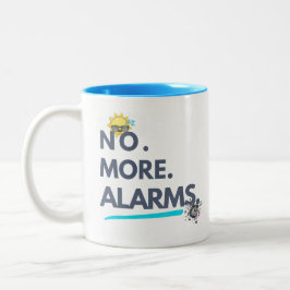 💤 No. More. Alarms. ツートーンマグカップ