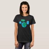 No More Blah Blah Global Climate Change Crisi Tシャツ (正面フル)