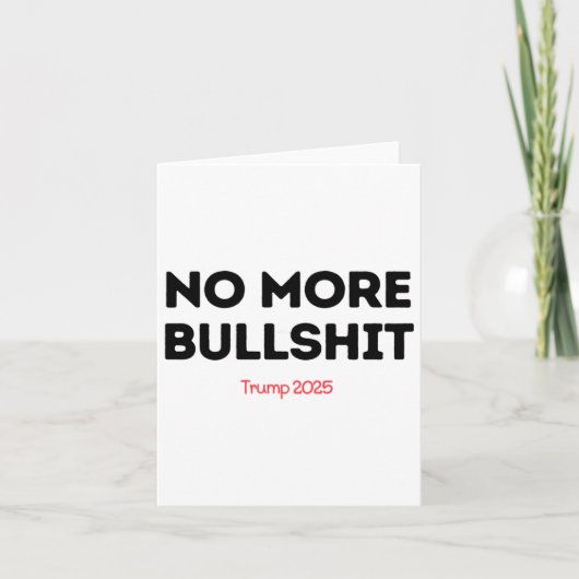 No More Bull - Trump 2025 カード (正面)