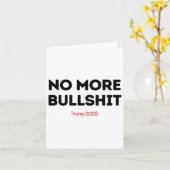 No More Bull - Trump 2025 カード (黄色い花)