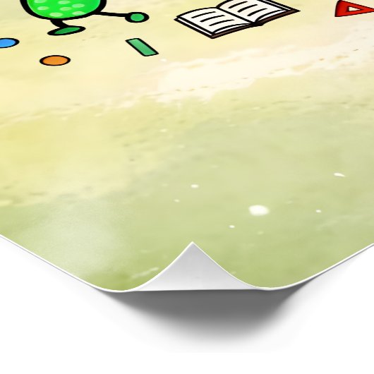 No More Calculations Funny Math Design ポスター (コーナー)