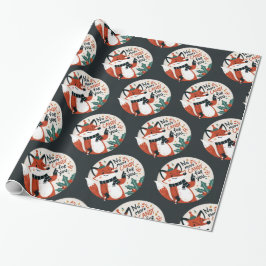 No more candy for you Christmas Fox ラッピングペーパー