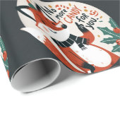 No more candy for you Christmas Fox ラッピングペーパー (ロールコーナー)