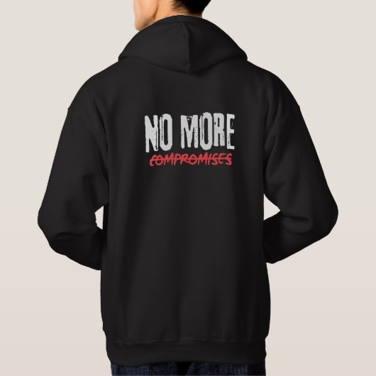 no more compromises パーカ (裏面)