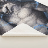 No More Mr Nice Guy Funny Alpha Wolf Meme Brainrot シェルパブランケット (3/4)