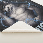 No More Mr Nice Guy Funny Alpha Wolf Meme Brainrot シェルパブランケット (3/4)