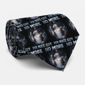 No More Mr Nice Guy Funny Alpha Wolf Meme Brainrot ネクタイ (ロール)