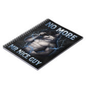 No More Mr Nice Guy Funny Alpha Wolf Meme Brainrot ノートブック (左側)