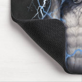 No More Mr Nice Guy Funny Alpha Wolf Meme Brainrot マウスパッド (コーナー)