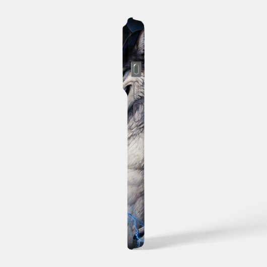 No More Mr Nice Guy Funny Alpha Wolf Meme Brainrot iPhoneケース (左側面)