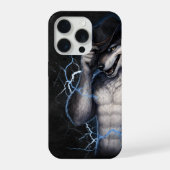 No More Mr Nice Guy Funny Alpha Wolf Meme Brainrot iPhoneケース (裏面)