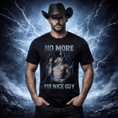 No More Mr Nice Guy Funny Alpha Wolf Meme Brainrot Tシャツ