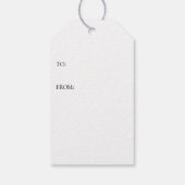 No More Silent Nights | Baby Announcement ギフトタグ (裏面)