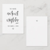 No More Silent Nights | Baby Announcement Card ノートカード (正面/裏面)
