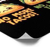 No More Tacos – 句読点Sステッカー ポスター (角)