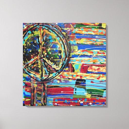 No More War 24 x 24キャンバス印刷 キャンバスプリント (正面)