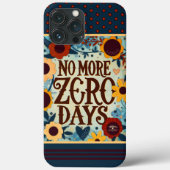 No More Zero Days 引用 フラワー Inspirivity Case-Mate iPhoneケース (裏面)