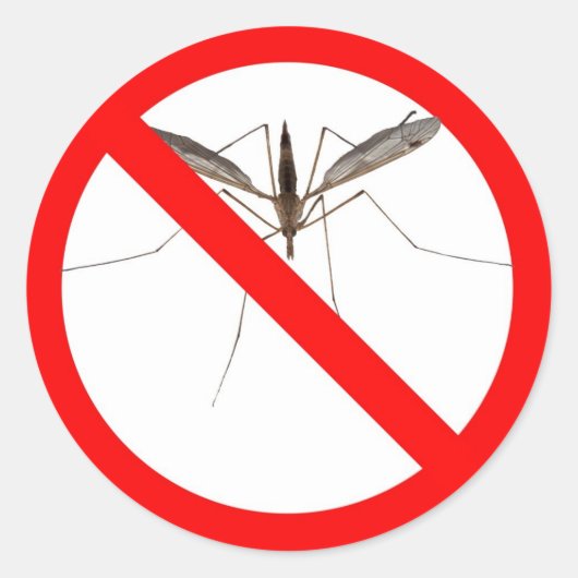 No Mosquitos ラウンドシール (正面)