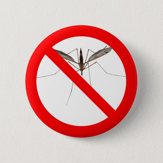 No Mosquitos 缶バッジ (正面)