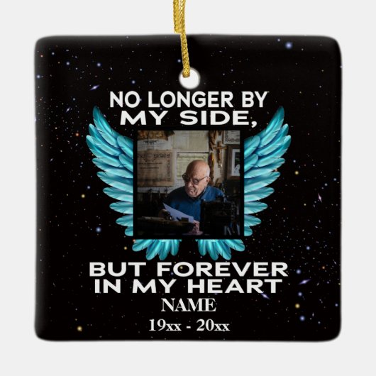 No Most by My Side, memorial photo keepsake セラミックオーナメント (正面)