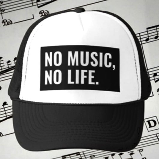 No Music No Life Trucker Hat キャップ