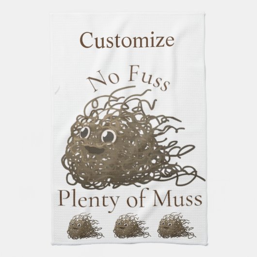 No Muss Bourtes of Fusness Thunder_Cove キッチンタオル (縦)