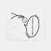 No New Tools Today Funny  フリースブランケット (正面(横))