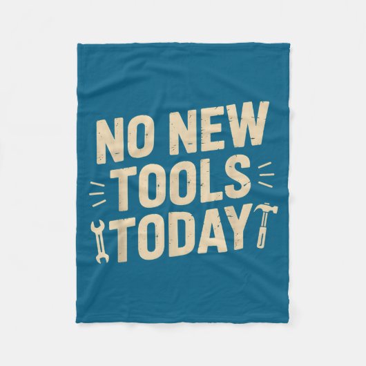 No New Tools Today Retro Meme Tools Lover  フリースブランケット (正面)