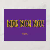 No No No Maybe Purple BG ポストカード (正面)