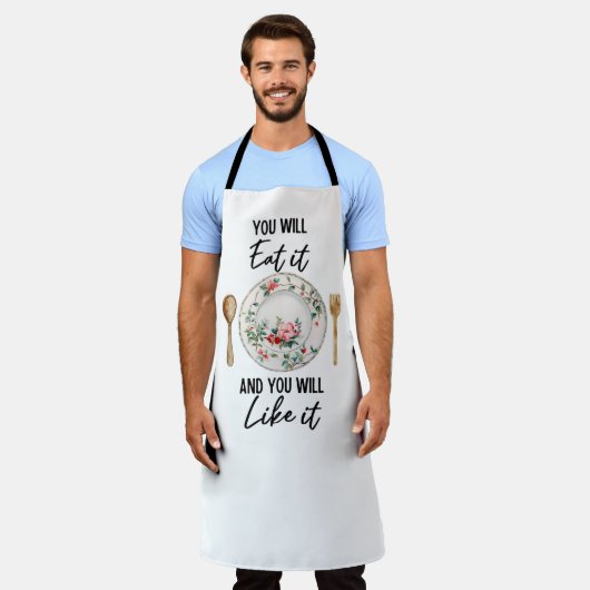 No-Nonsense Kitchen エプロン (着用した状態)