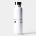 No Notifications Allowed Minimalist Technical ウォーターボトル<br><div class="desc">Hydration for the disciplined mind. Stainless steel insulation with sharp typography for those who maintain physical and mental discipline in a distracted world.</div>