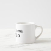 No Notifications Allowed Minimalist Technical エスプレッソカップ (右)