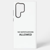 No Notifications Allowed Minimalist Technical Samsung Galaxyケース (裏面)