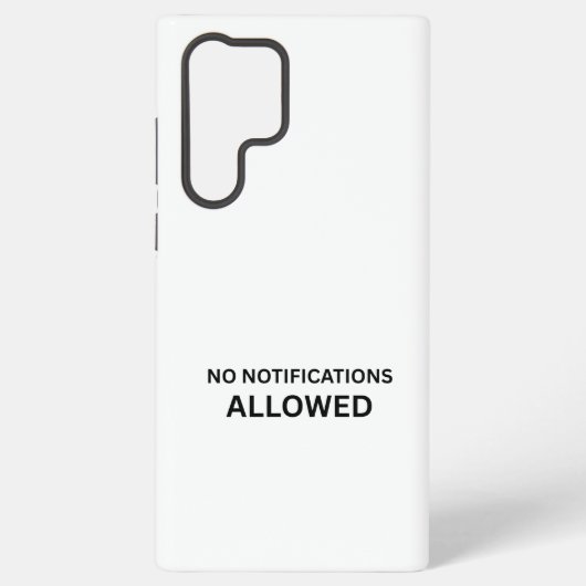 No Notifications Allowed Minimalist Technical Samsung Galaxyケース (裏面)
