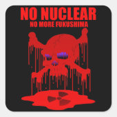 NO NUCLEAR 2 スクエアシール (正面)