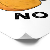 No Nuggs No Glory Funny Nuggets Pun ポスター (角)