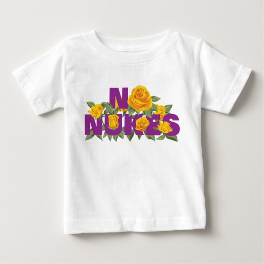 NO NUKES -バラミッション公式ベビーTシャツ ベビーTシャツ (正面)