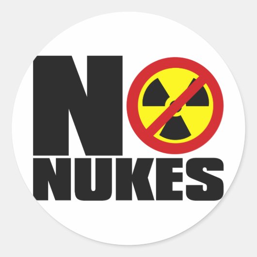 NO_NUKES ラウンドシール (正面)
