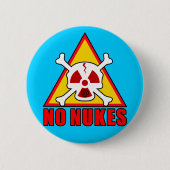 NO NUKES! 缶バッジ (正面)