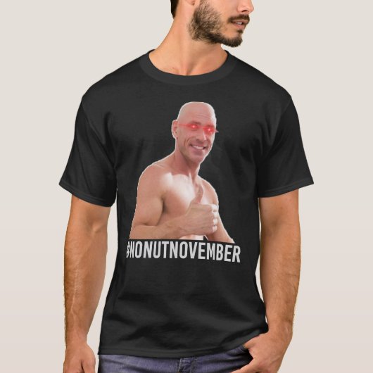 No Nut Novemberミーム – ジョニーの罪によって承認[Whi Tシャツ (正面)