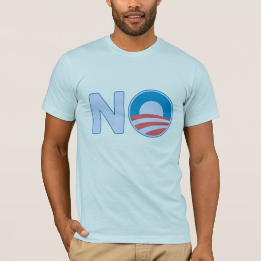 NO Obama Bella Canvas Tシャツ (正面)