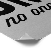 No One 気におもしろい引用文 ポスター (角)