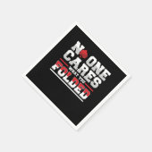 No One 気に What You Foldedトランプのポーカーカジノギフト スタンダードカクテルナプキン (角)