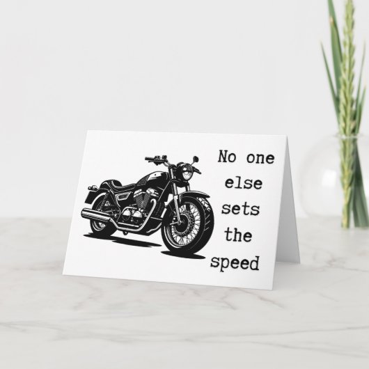 No One Else Sets the Speed カード (正面)