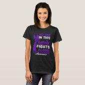No One In This Family Fights Alone I Cystic Fibros Tシャツ (正面フル)