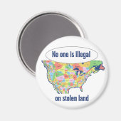 No One is Illegal on Stolen Land -  マグネット (正面/裏面)