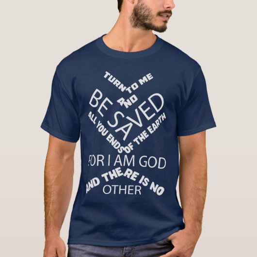 NO OTHER GOD CHRISTIANカスタムタイポグラフィtシャツ Tシャツ (正面)