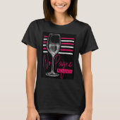 No 'Pagne No Gain  Wine  Humor Champagne Workout Tシャツ (正面)