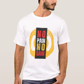 No PainタイポグラフィTシャツ Tシャツ
