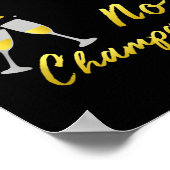 No Pain No Champagne Gym Motivation For Women  ポスター (角)